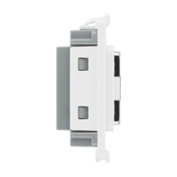 British General  13A Grid Fused Spur Brushed Steel