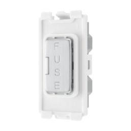 British General  13A Grid Fused Spur Brushed Steel