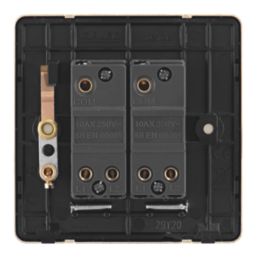Arlec 10A 2 Gang 2 Way Light Switch Gold Screwfix