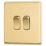 Arlec  10A 2-Gang 2-Way Light Switch  Gold