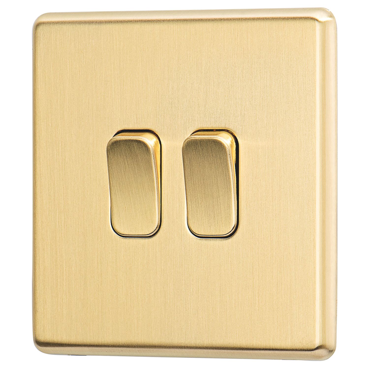 Arlec 10A 2-Gang 2-Way Light Switch Gold (643RU)