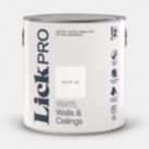 LickPro  2.5Ltr White 02 Vinyl Matt Emulsion  Paint