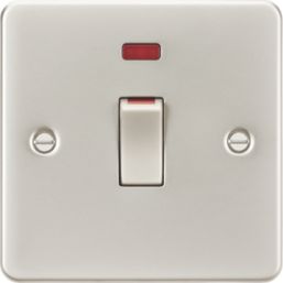 Knightsbridge  45A 1-Gang DP Control Switch Pearl with LED