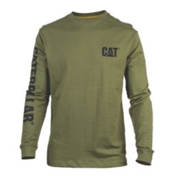CAT Trademark Banner Long Sleeve T-Shirt Chive X Large 46-48" Chest