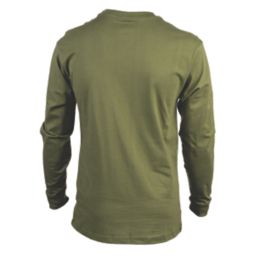 CAT Trademark Banner Long Sleeve T-Shirt Chive X Large 46-48" Chest