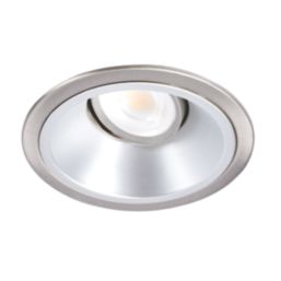Collingwood H5 500 Silver Reflector Tilt  Fire Rated LED Downlight Brushed Steel 5W 550-600lm