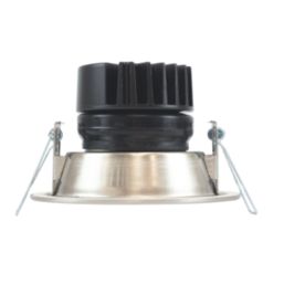 Collingwood H5 500 Silver Reflector Tilt  Fire Rated LED Downlight Brushed Steel 5W 550-600lm