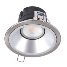 Collingwood H5 500 Silver Reflector Tilt  Fire Rated LED Downlight Brushed Steel 5W 550-600lm