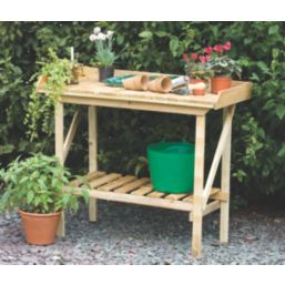 Forest Larchlap Softwood Potting Bench 920mm x 520mm x 1080mm