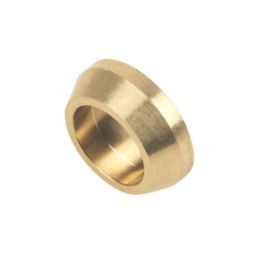 Flomasta  Brass Compression Blanking Disc Caps 15mm 2 Pack
