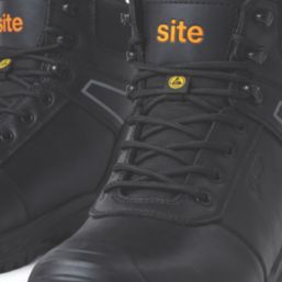 Site Veloso Size 12  Black Waterproof Steel Toe Cap Safety Boots