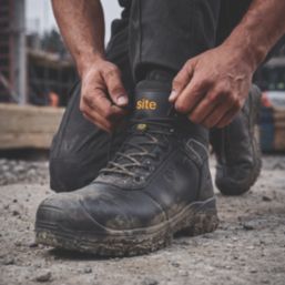 Site Veloso Size 12  Black Waterproof Steel Toe Cap Safety Boots