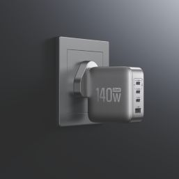 Ecoflow 4-Outlet Type A & C Plug-In Rapid GaN Wall AC Charger 5A