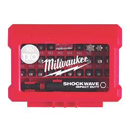 Milwaukee SHOCKWAVE 1/4" Hex Shank TX Screwdriver Bit Set CD 32 Pieces