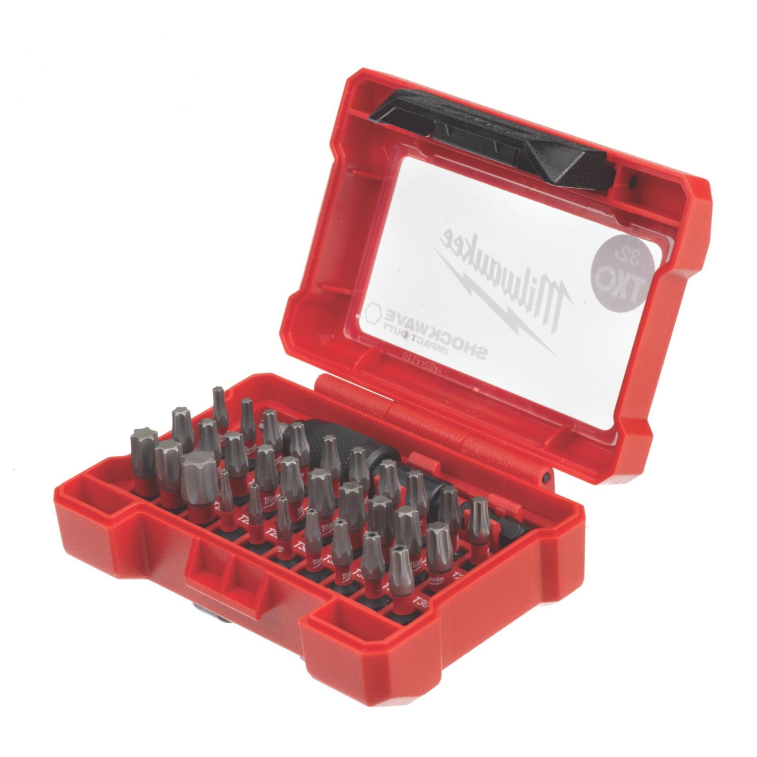 Milwaukee SHOCKWAVE 1/4" Hex Shank TX Screwdriver Bit Set CD 32 Pieces (644GE)