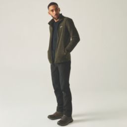 Regatta Harrow Full Zip Fleece Dark Khaki Marl  Medium 39-40" Chest