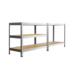 5-Tier Galvanised Steel Rivet Shelving Unit 1200mm x 450mm x 1800mm