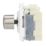 Contactum  2-Way LED Grid Dimmer Switch Brushed Steel with White Inserts