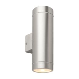 Saxby Palin XL Outdoor Wall Light Brushed Stainless Steel
