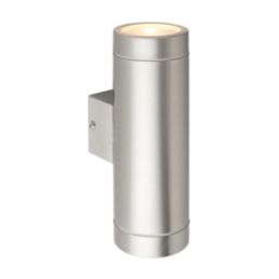 Saxby Palin XL Outdoor Wall Light Brushed Stainless Steel