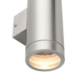 Saxby Palin XL Outdoor Wall Light Brushed Stainless Steel