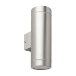 Saxby Palin XL Outdoor Wall Light Brushed Stainless Steel