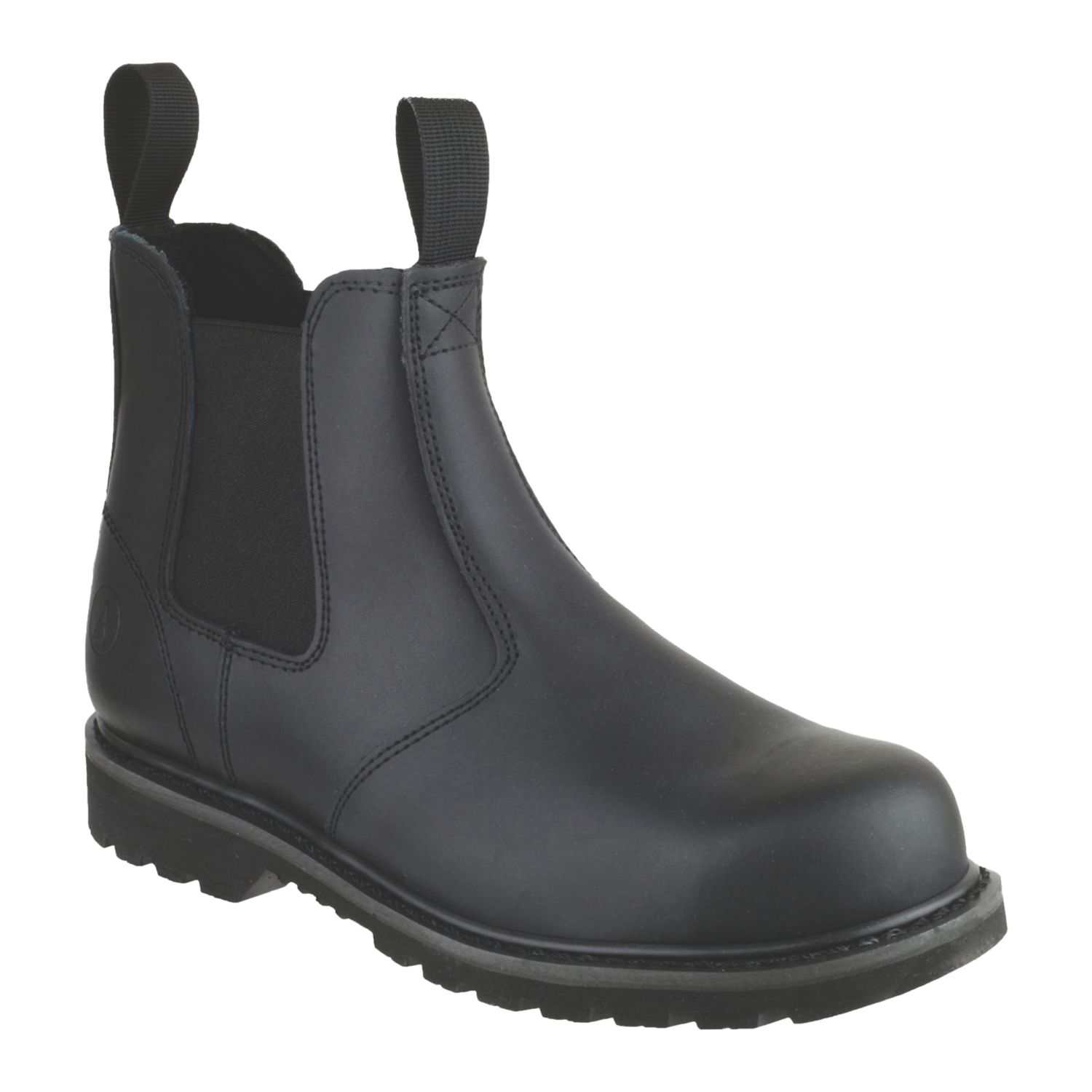 Amblers FS5 Goodyear Welted Size 12 Black Steel Toe Cap Safety Dealer Boots (644XT)