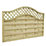 Forest Prague  Lattice Curved Top Fence Panels Natural Timber 6' x 4' Pack of 4