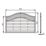 Forest Prague  Lattice Curved Top Fence Panels Natural Timber 6' x 4' Pack of 4