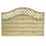 Forest Prague  Lattice Curved Top Fence Panels Natural Timber 6' x 4' Pack of 4