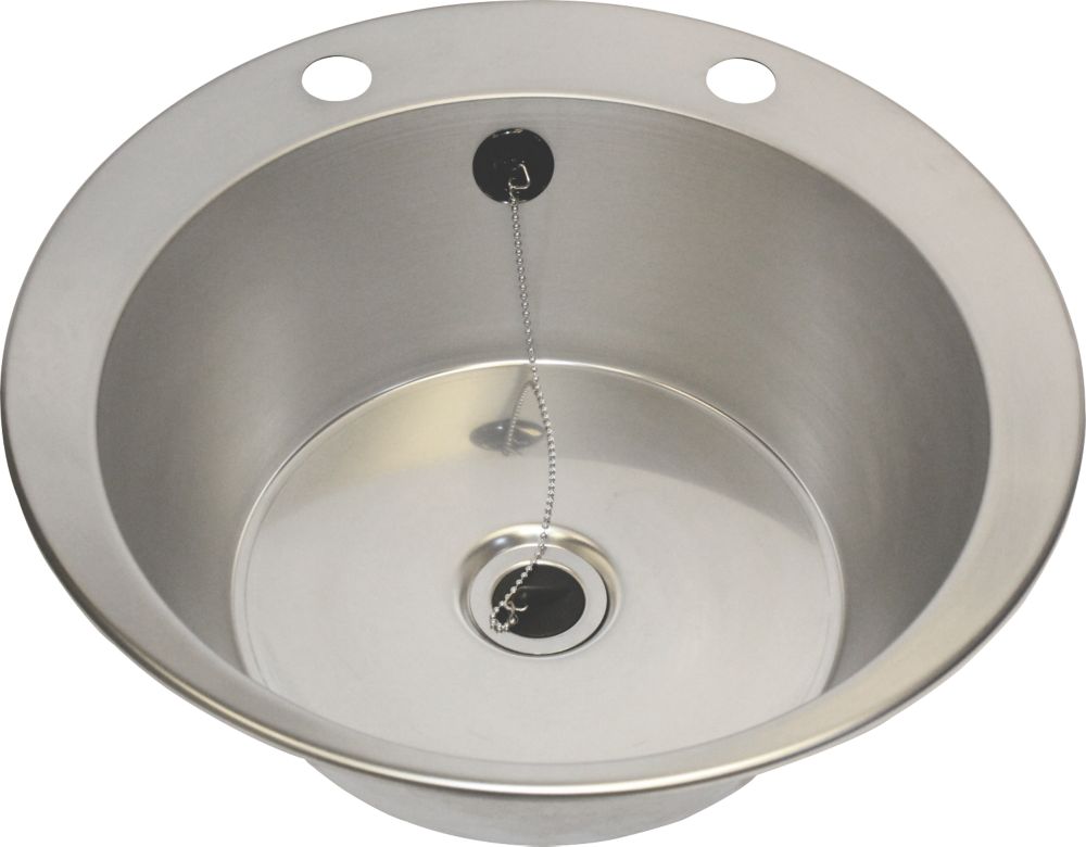 1 Bowl Stainless Steel Inset Washbasin 447mm x 130mm