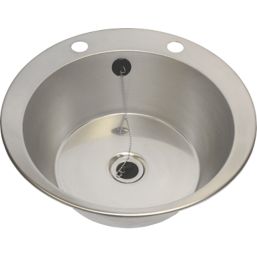 1 Bowl Stainless Steel Inset Washbasin 447 x 130mm
