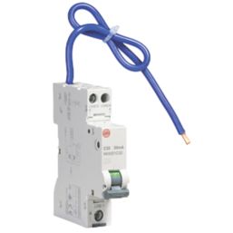 Wylex  32A 30mA Type A DP C Curve  Bidirectional Mini RCBO