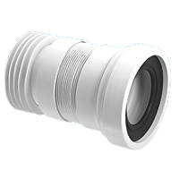 McAlpine  WC-F18R Flexible WC Pan Connector White 110mm