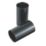 Tower Heavy Conduit Couplings 25mm Black 2 Pack
