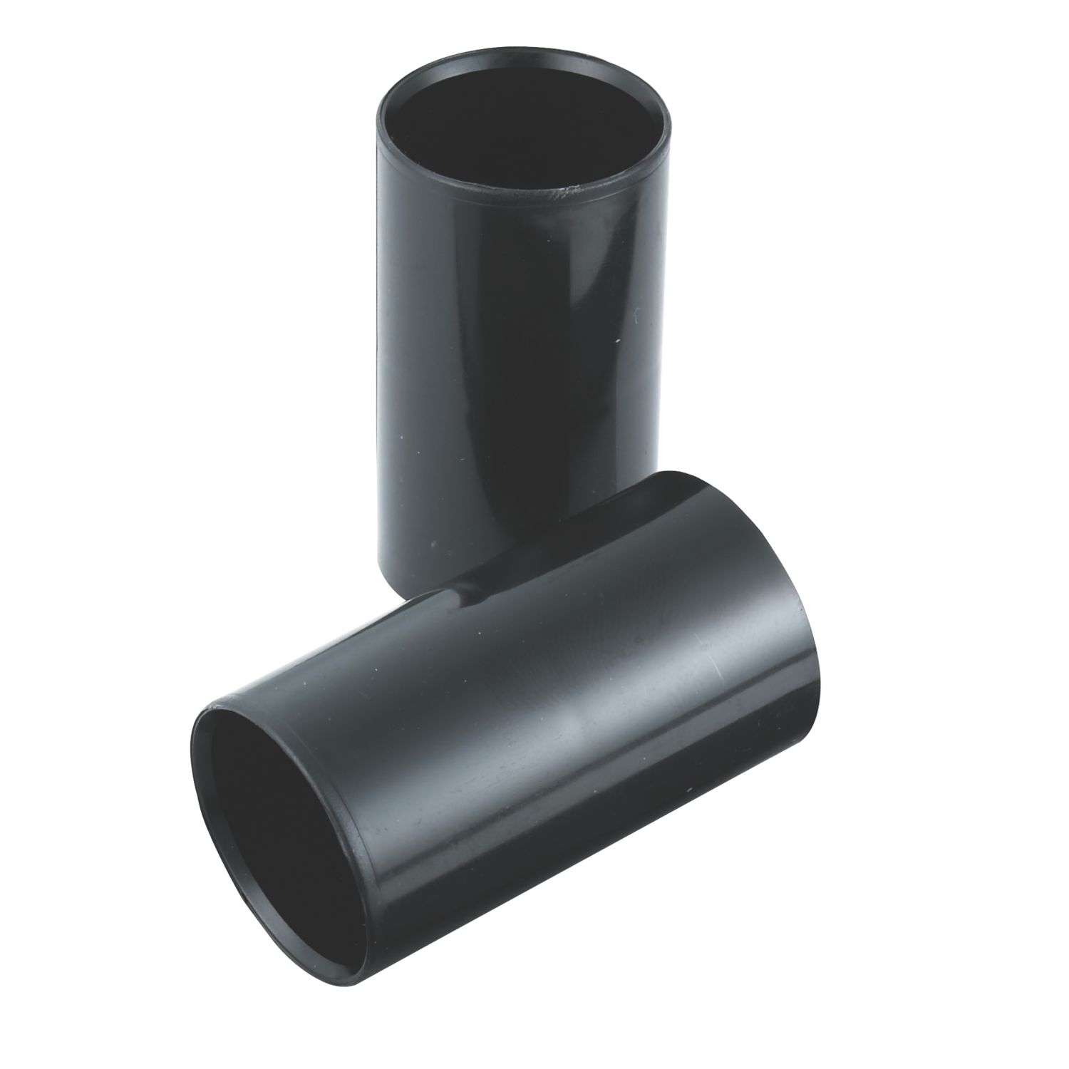 Tower Heavy Conduit Couplings 25mm Black 2 Pack (64596)