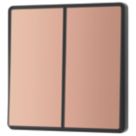 British General Evolve 20A 16AX 2-Gang 2-Way Light Switch  Copper