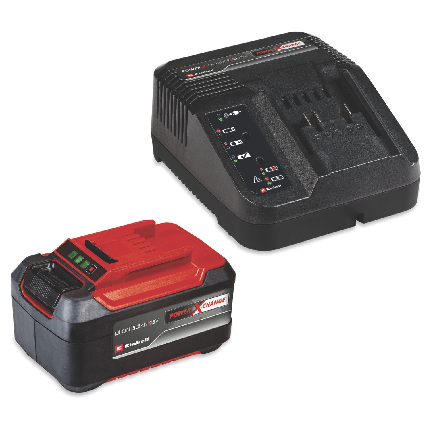 Einhell 18V 5.2Ah Li-Ion Power X-Change Battery & Charger Set (645EA)