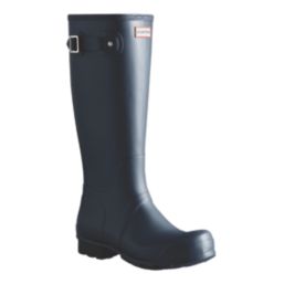Hunter Original Tall Size 9  Navy Non Safety Wellies