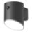 LAP Sul Outdoor LED Solar Wall Light With PIR Sensor Black 240lm