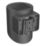LAP Sul Outdoor LED Solar Wall Light With PIR Sensor Black 240lm
