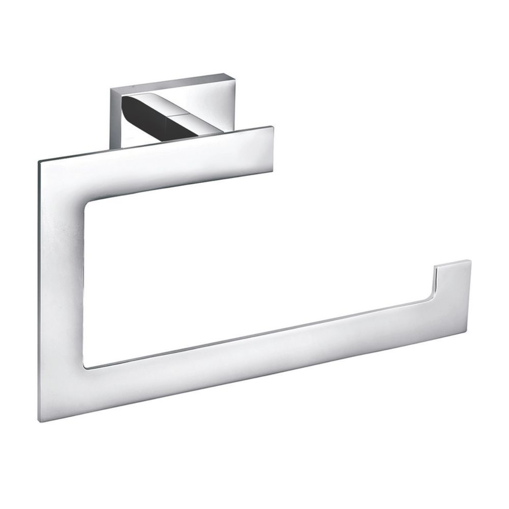Aqualux York Towel Ring Chrome Screwfix