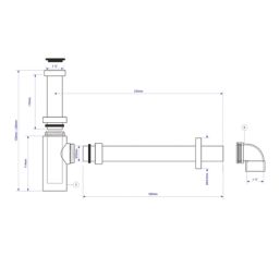 McAlpine  Bottle Trap Chrome-Plated 32mm