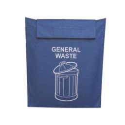 Essentials  160Ltr "General Waste" Aisle Sack Blue