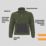 Site Buckner Fleece Green/Black Medium 42" Chest