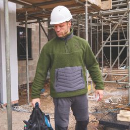 Site Buckner Fleece Green/Black Medium 42" Chest