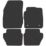 Car Mat Co. Ford Fiesta 2011 - 2017 Carpet & Rubber Car Mats 4 Piece Set