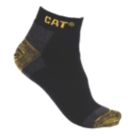CAT Sneakers Work Socks Black 9-11 3 Pairs