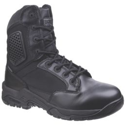 Magnum Strike Force 8.0 Side-Zip WP Uniform Size 3  Black Waterproof  Occupational Work Boots