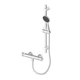 Swirl Bonda HP Rear-Fed Exposed Chrome Thermostatic Shower Kit